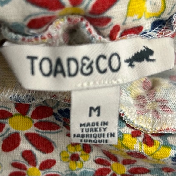 Toad & Co Chaka Wide Leg Pants Women’s Size M Floral Stretch Jersey Knit Boho - Picture 6 of 8